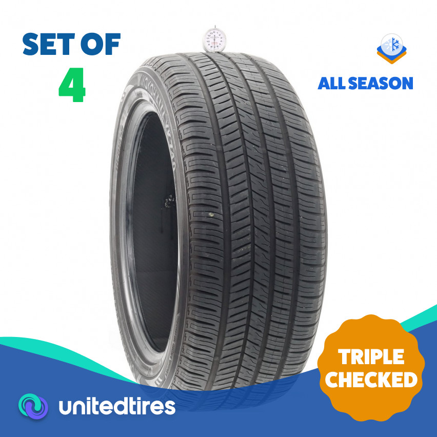 Set of (4) Used 255/50R19 Yokohama YK740 GTX 107V – 7-8.5/32