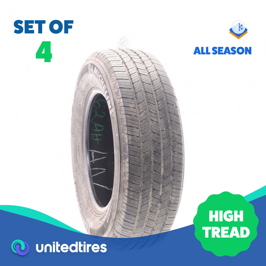 Set of (4) Used 245/70R17 Michelin LTX M/S2 110T – 8.5-9.5/32