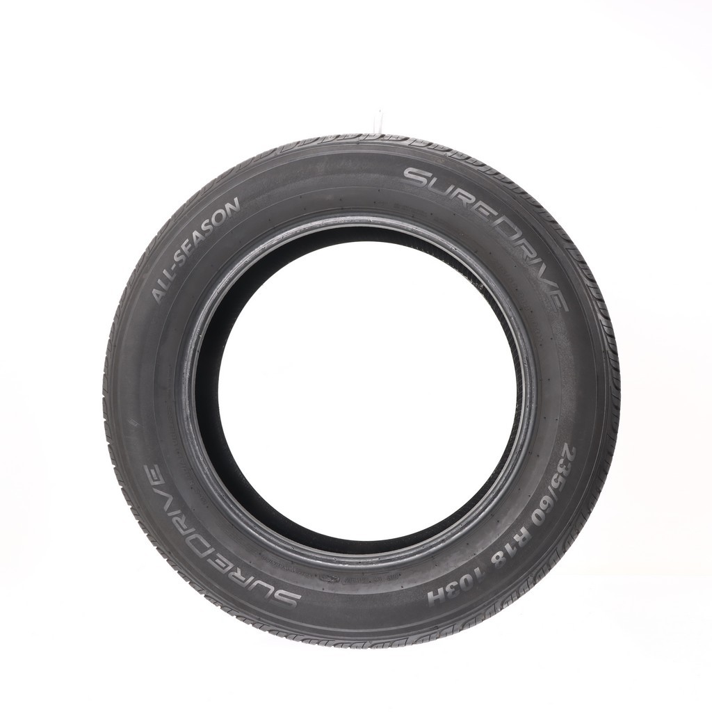 Set of (4) Used 235/60R18 SureDrive All-season 103H – 8-10/32 (1A215)
