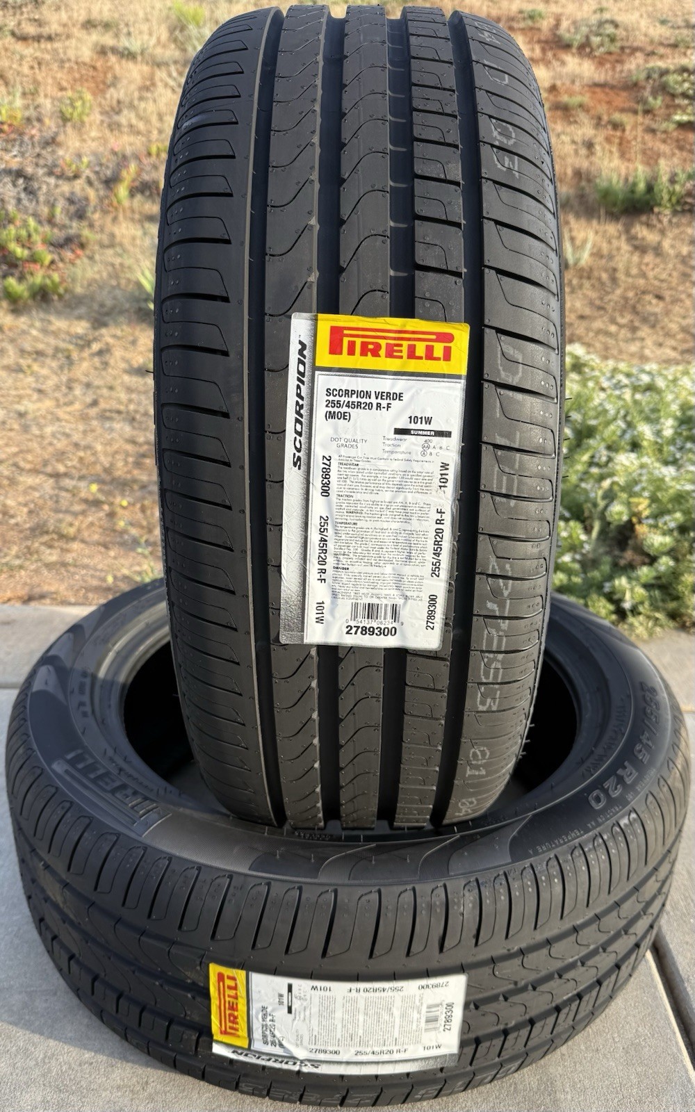 TWO BRAND NEW 255/45R20 101V Pirelli Scorpion Verde MOE Run Flat Mercedes GLC