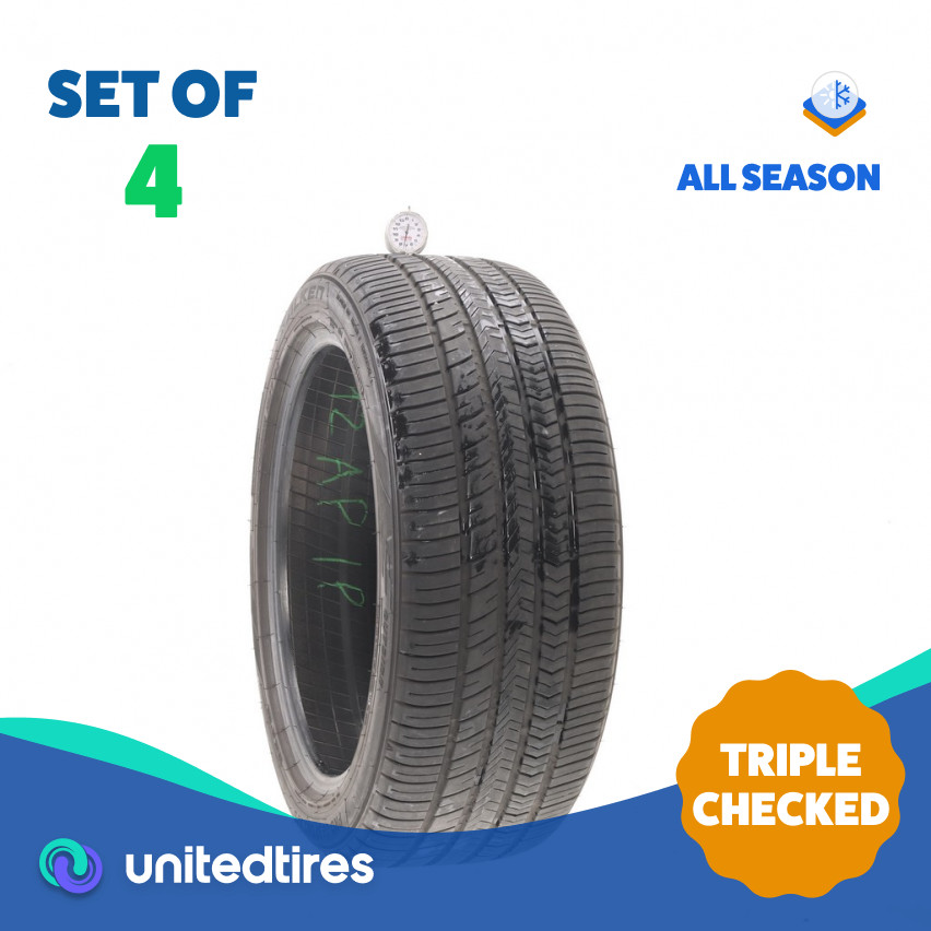 Set of (4) Used 245/45ZR19 Falken Pro G6 Sport A/S 102Y – 7-7.5/32