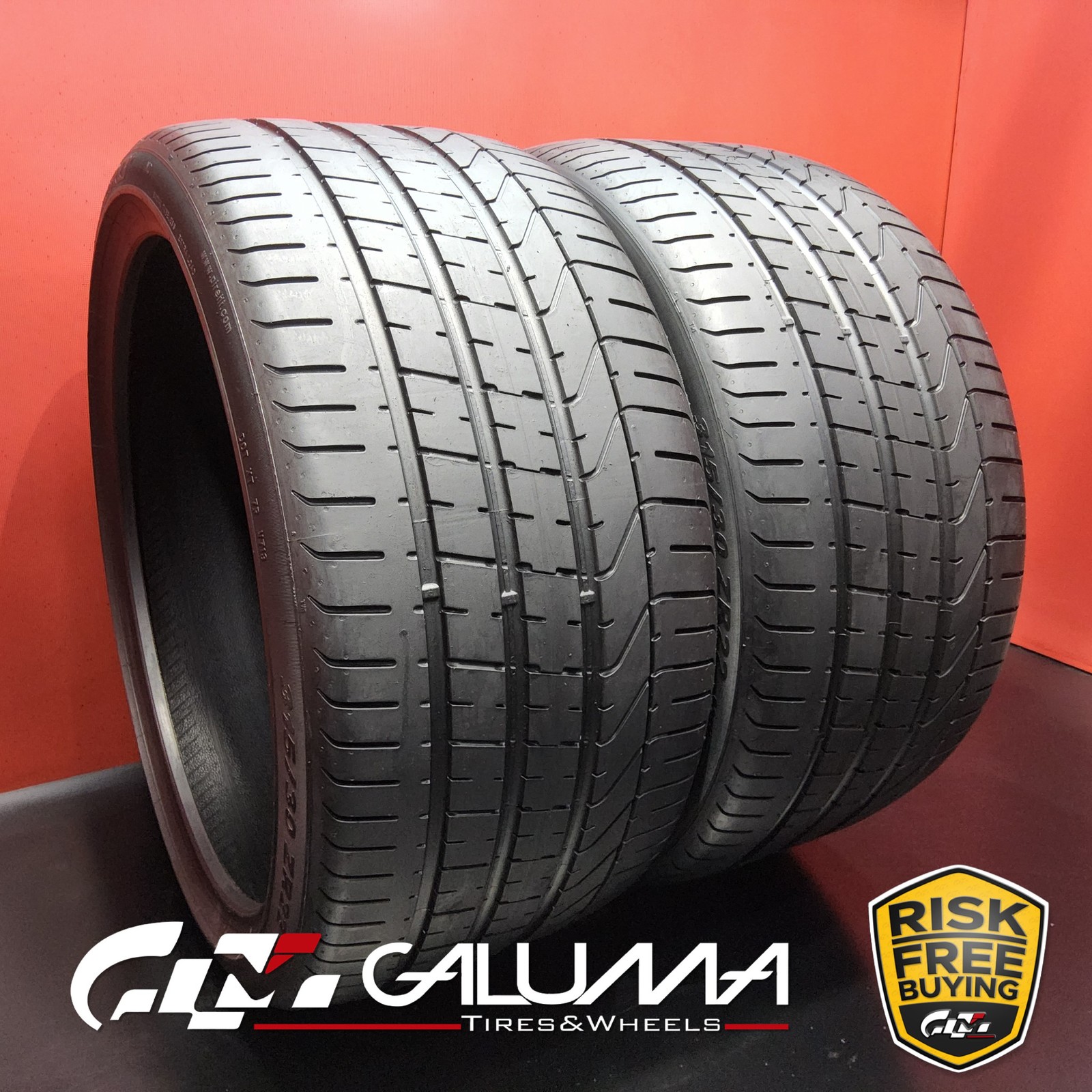 Set of 2 Tires LikeNEW Pirelli P Zero (N0) XL 315/30ZR22 315/30/22 107Y #94050