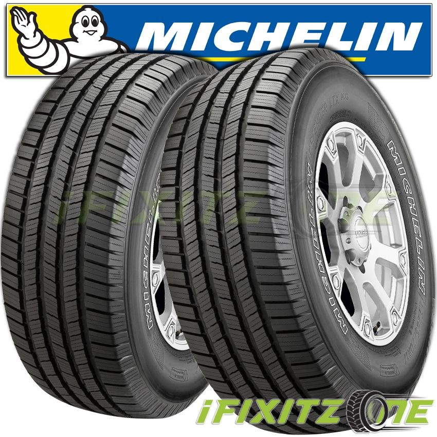 2 Michelin Defender LTX M/S 245/75R16 111T Truck/SUV 70000 Mile All Season Tires