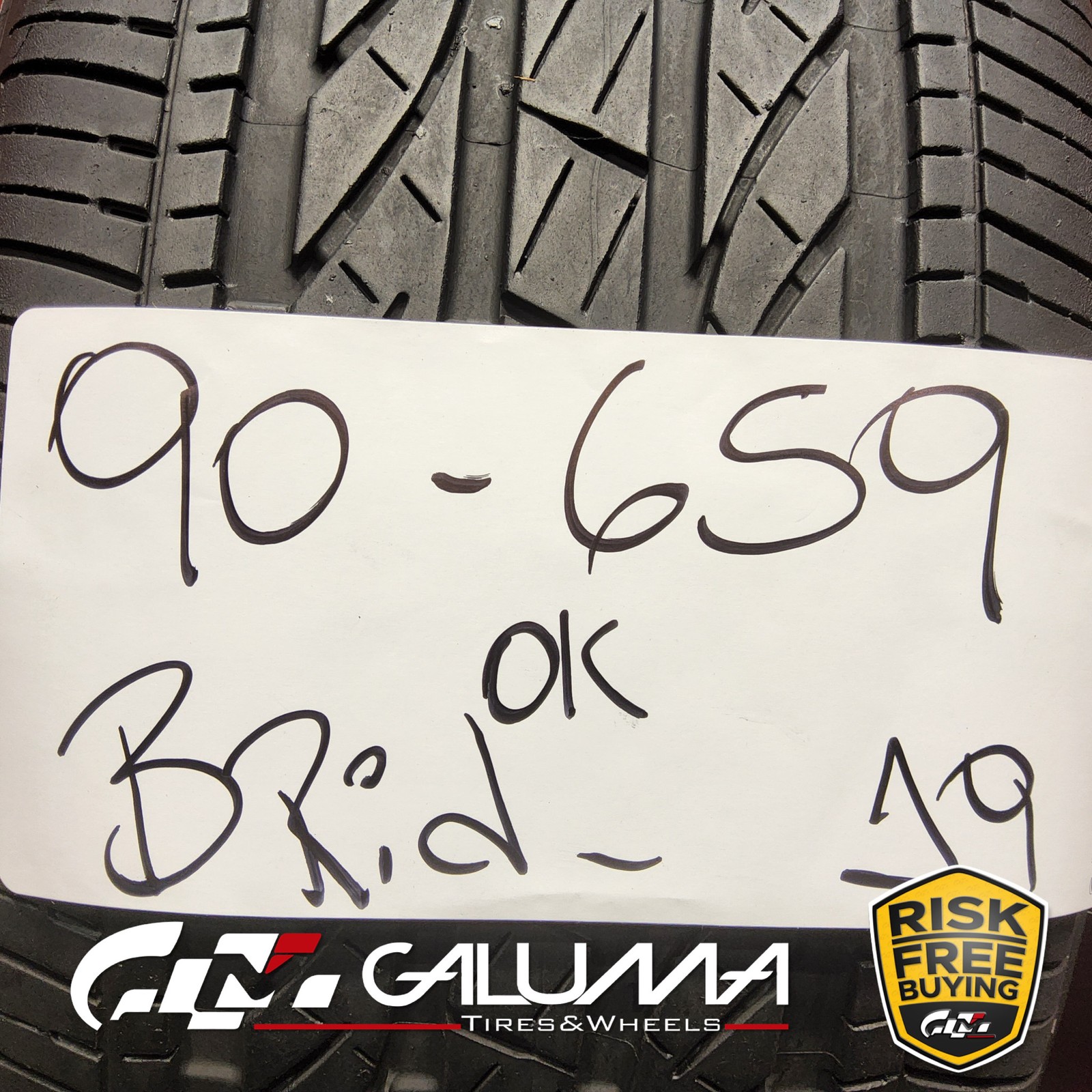 Set of 2 Tires Bridgestone Dueler H/P Sport AS RFT Run Flat XL 245/50R19 #90659