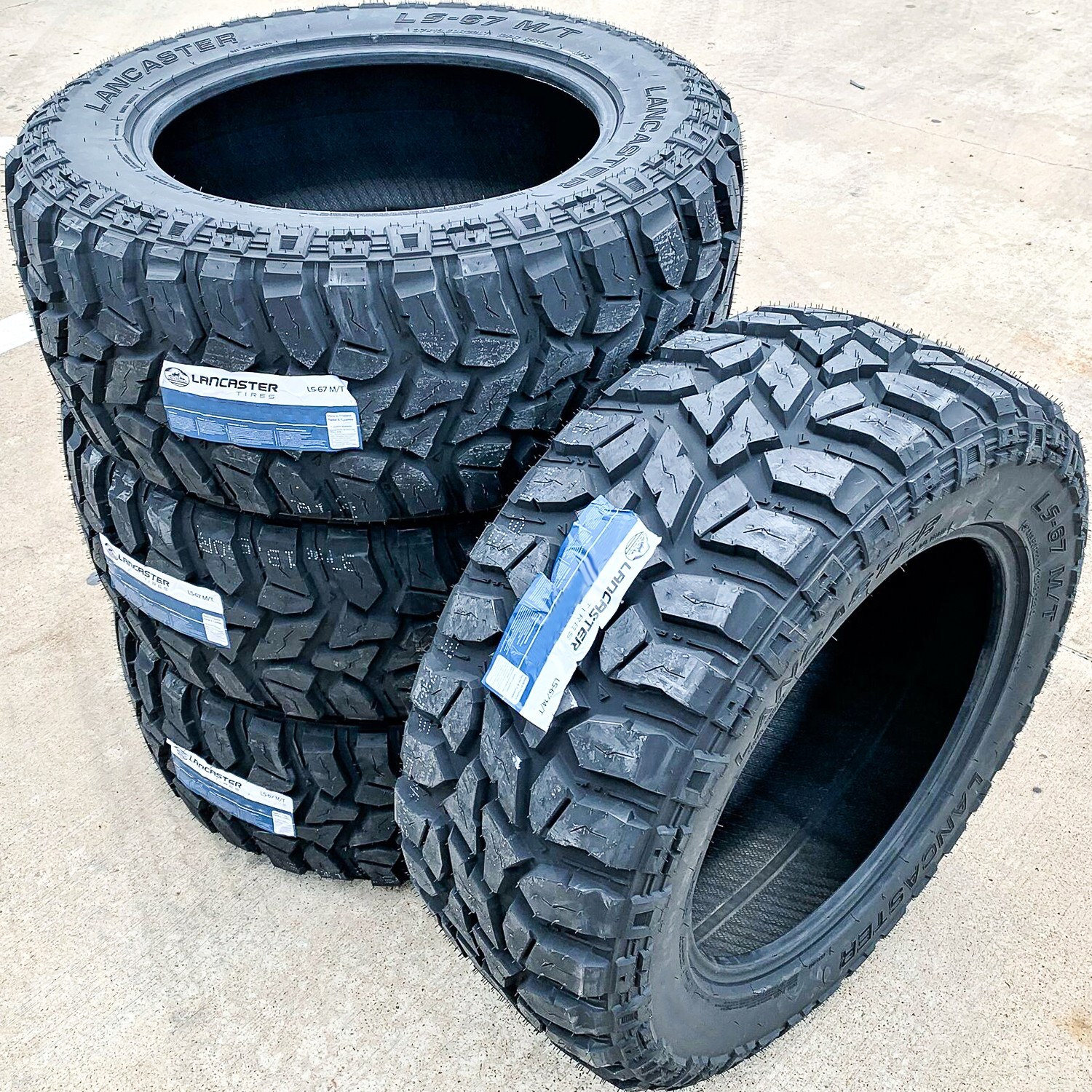 4 Tires Lancaster LS-67 M/T LT 285/55R20 Load E 10 Ply MT Mud