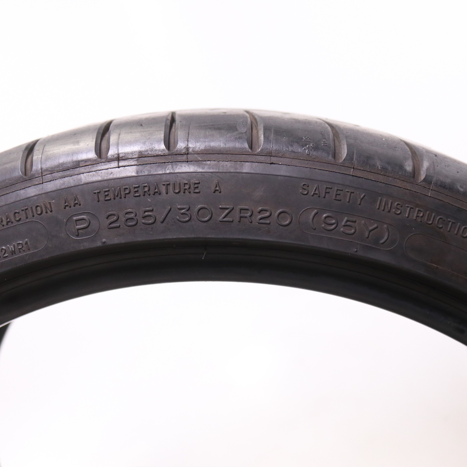 Set of 2 Used 285/30ZR20 Michelin Pilot Super Sport ZP – 95Y – 7.5-8/32