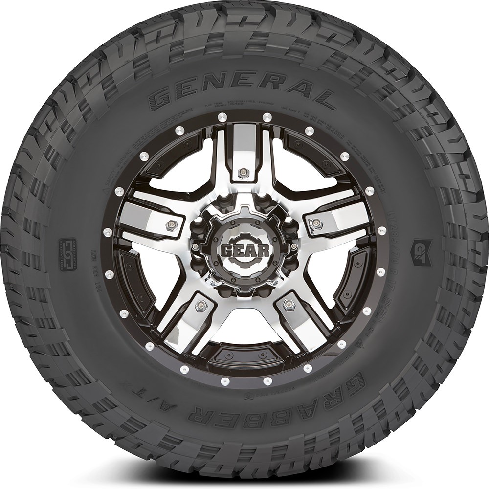 1 General Grabber A/TX LT265/70R18/10 10-Ply 124S Tire 2657018 265 70 18