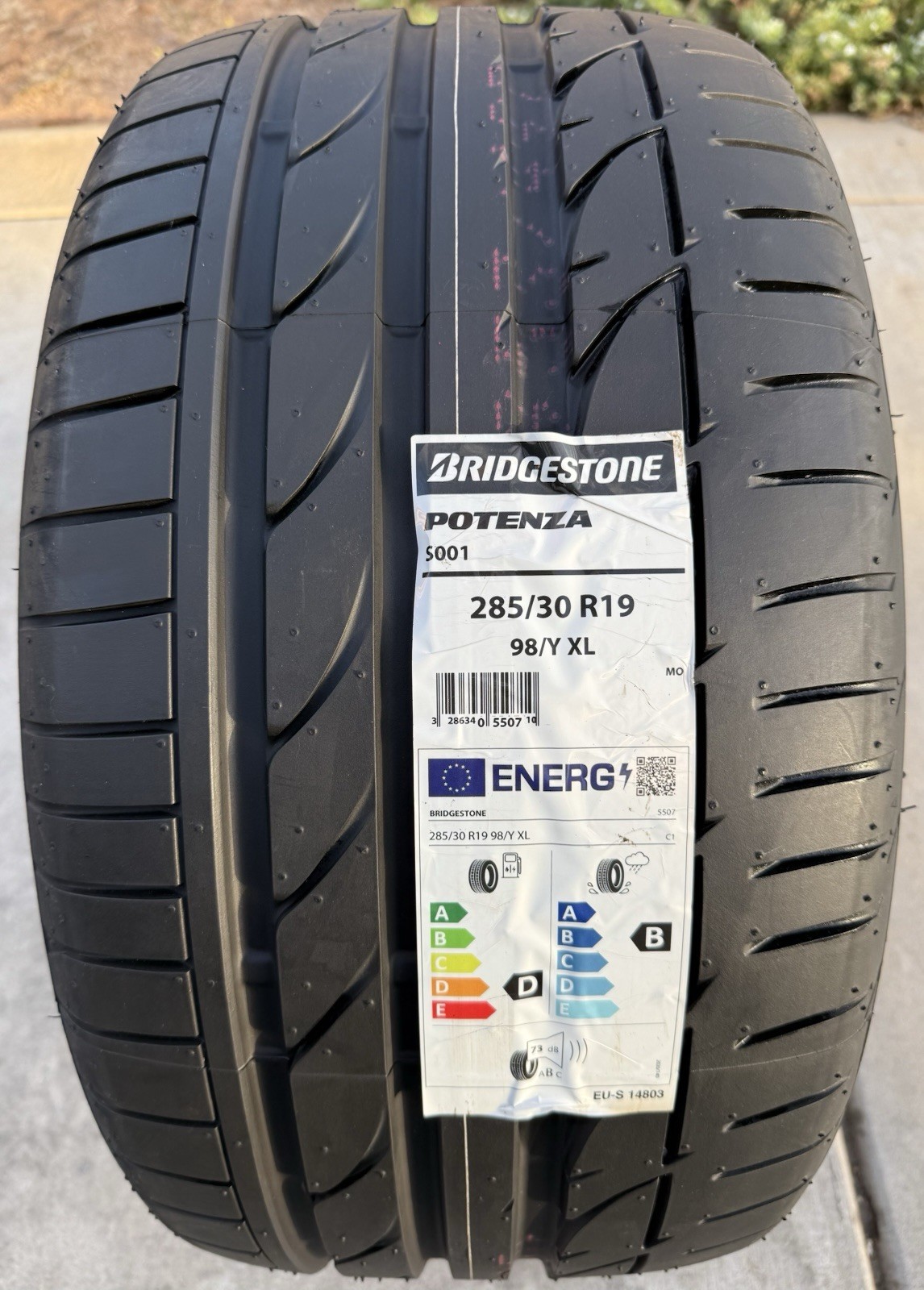 Set of TWO BRAND NEW 285/30R19 Bridgestone Potenza S001 Tires Like Michelin 4S!