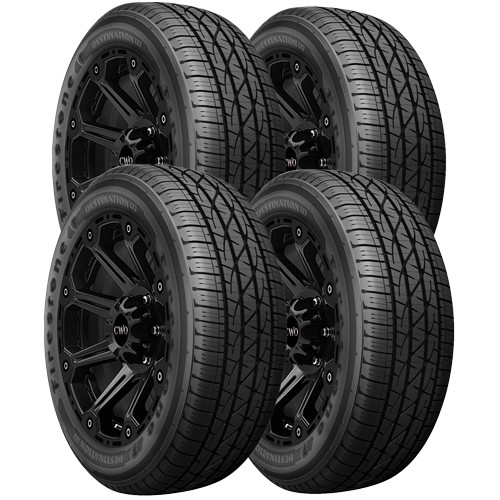(QTY 4) 235/70R16 Firestone Destination LE3 106T SL Black Wall Tires