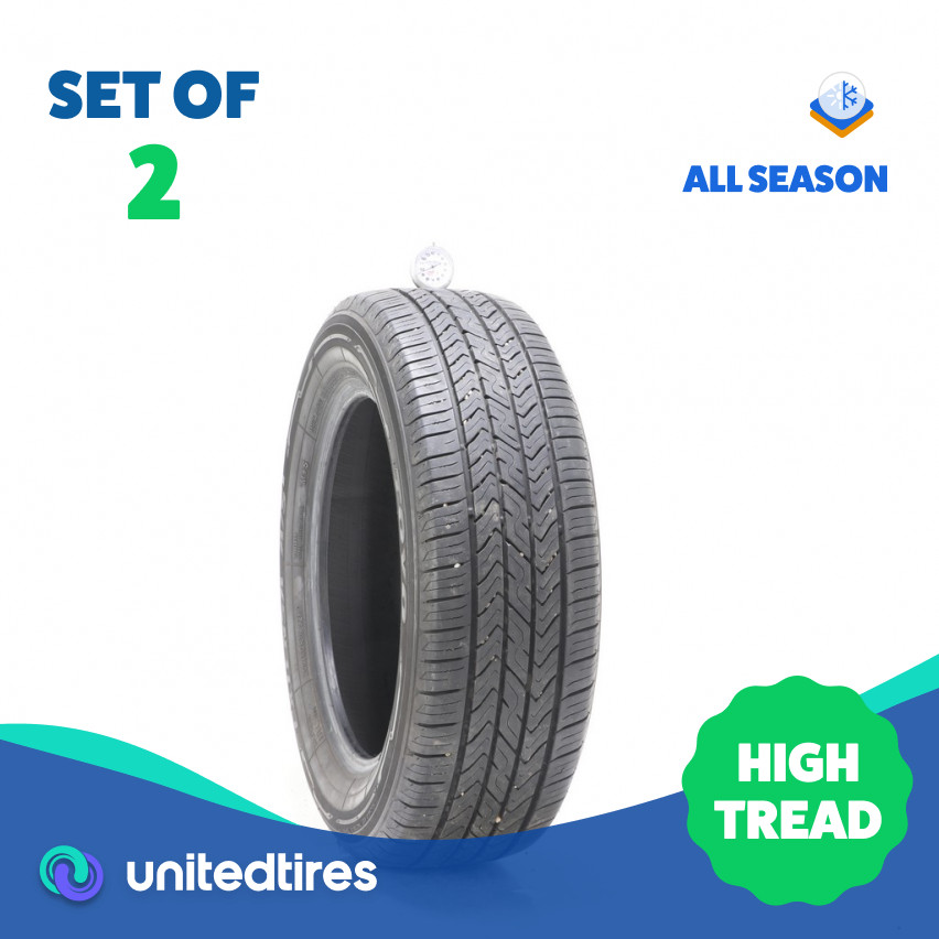 Set of (2) Used 205/60R16 Toyo Extensa A/S II 92H – 9.5/32