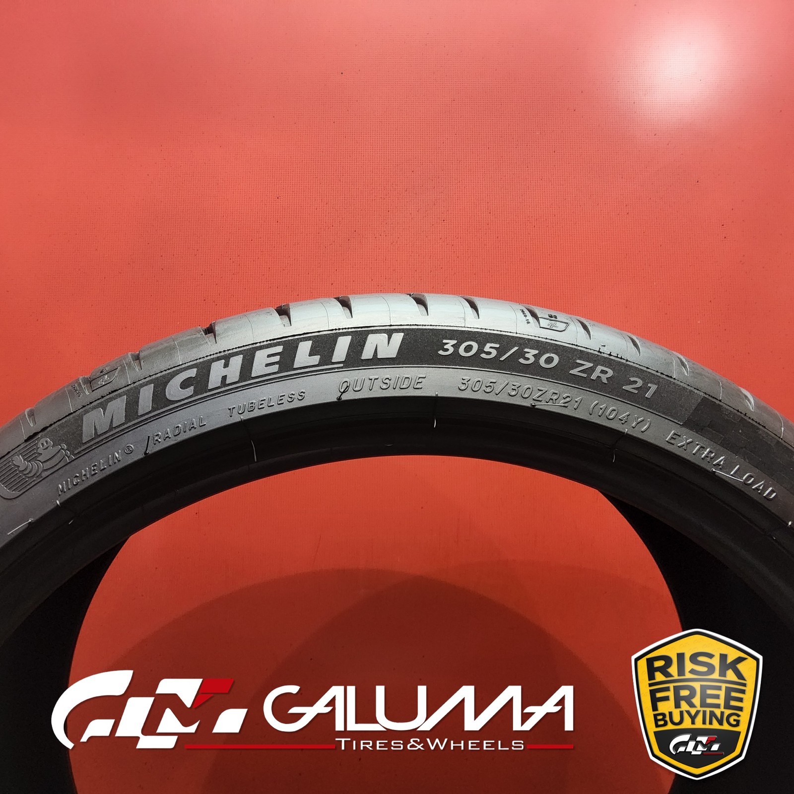 Set of 2 Tires LikeNEW Michelin Pilot Sport 4S MO1A 305/30ZR21 No Repairs #96210