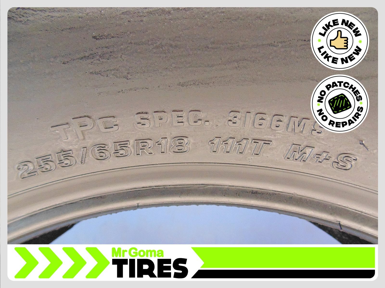 1 BRIDGESTONE ALENZA A/S 02 255/65R18 USED TIRE 9.6/32 TREAD NO PATCH 2556518