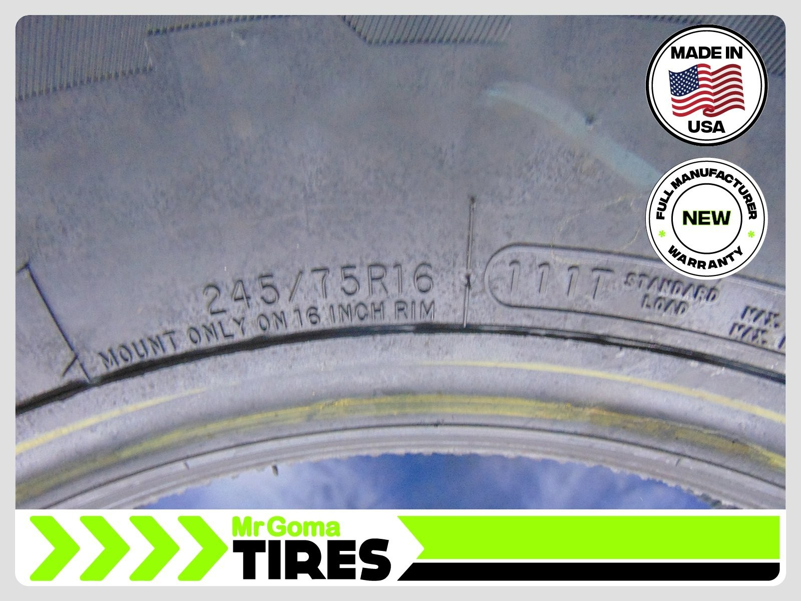1 BRAND NEW 245/75R16 COOPER MASTERCRAFT STRATUS AP TIRE 2457516 MADE IN USA
