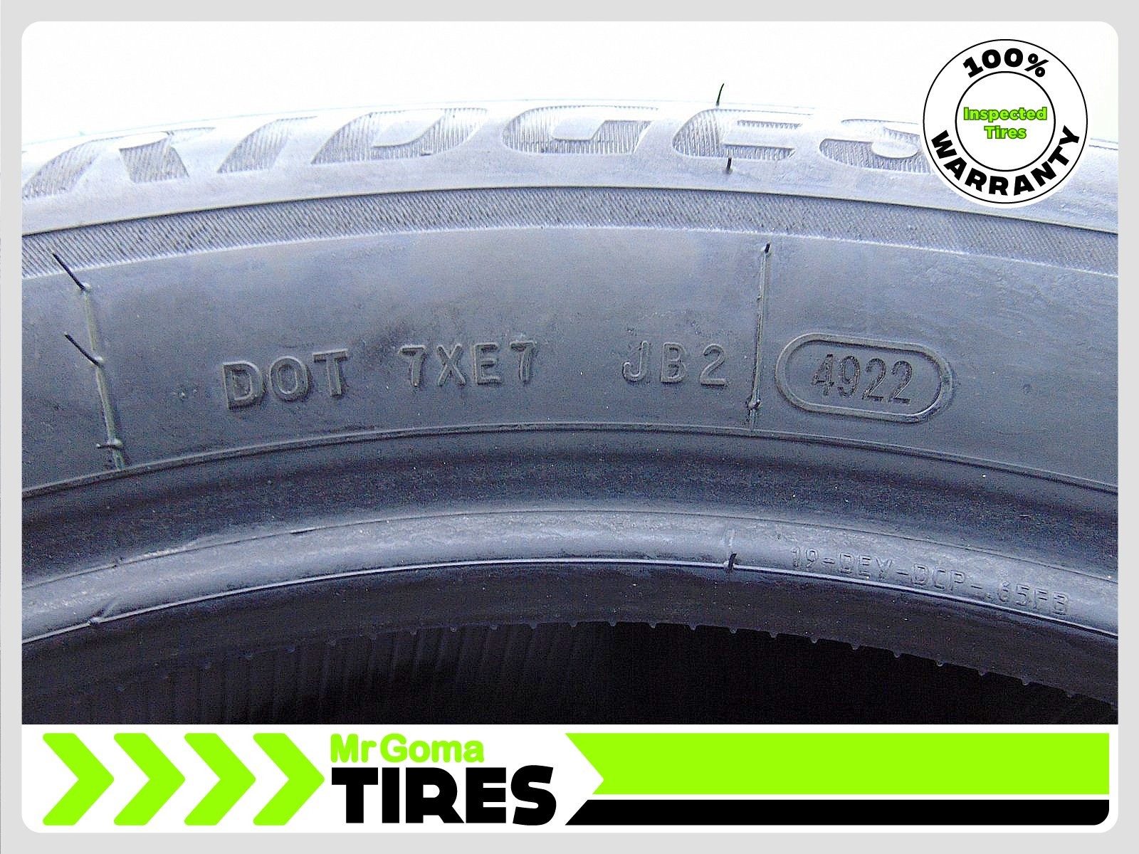 4 235/55R19 USED TIRES BRIDGESTONE TURANZA EL440 8.0/32 TREAD 101H 2355519