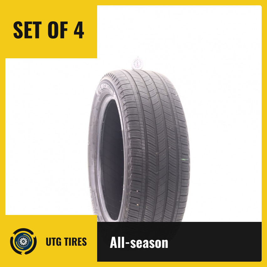 Set of (4) Used 235/55R19 Michelin Primacy A/S 101V – 6.5-7/32