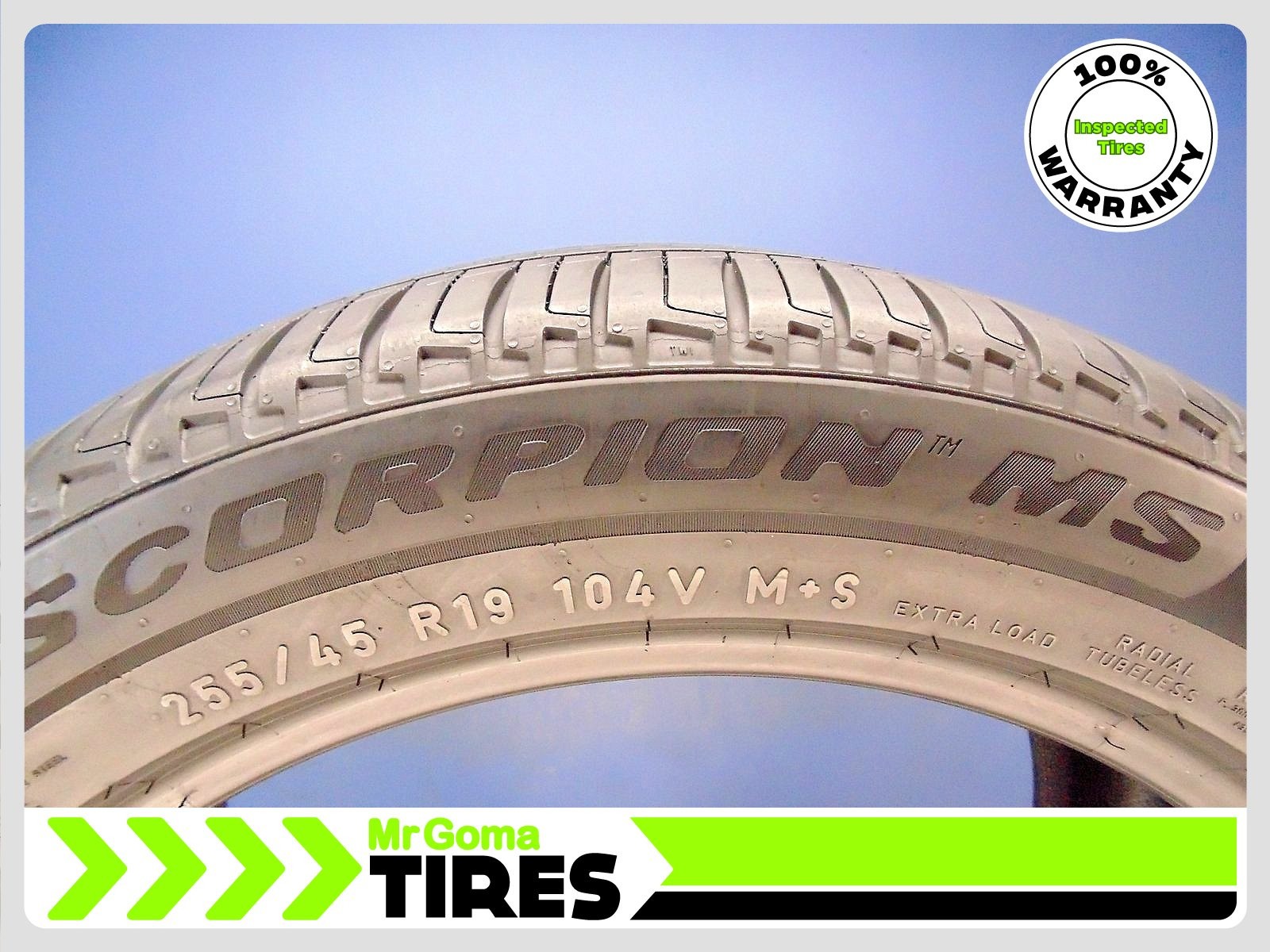 1 PIRELLI SCORPION MS TO PNCS XL 255/45R19 USED TIRE 7.3/32 TREAD TESLA 2554519