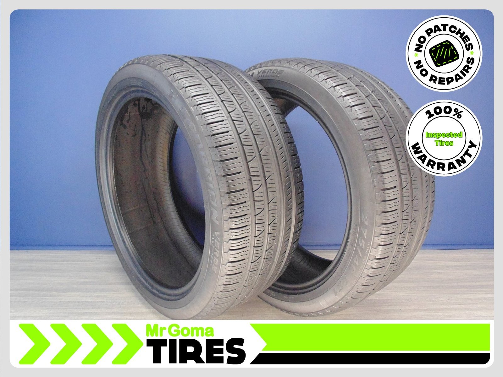 2 PIRELLI SCORPION VERDE A/S VOL XL 275/40R21 USED TIRES 7.3/32 TREAD 2754021