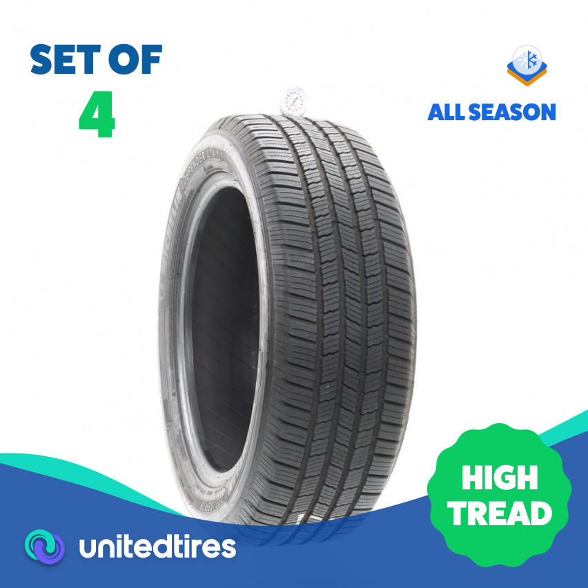 Set of (4) Used 235/55R19 Michelin Defender LTX M/S 105H – 8-9.5/32