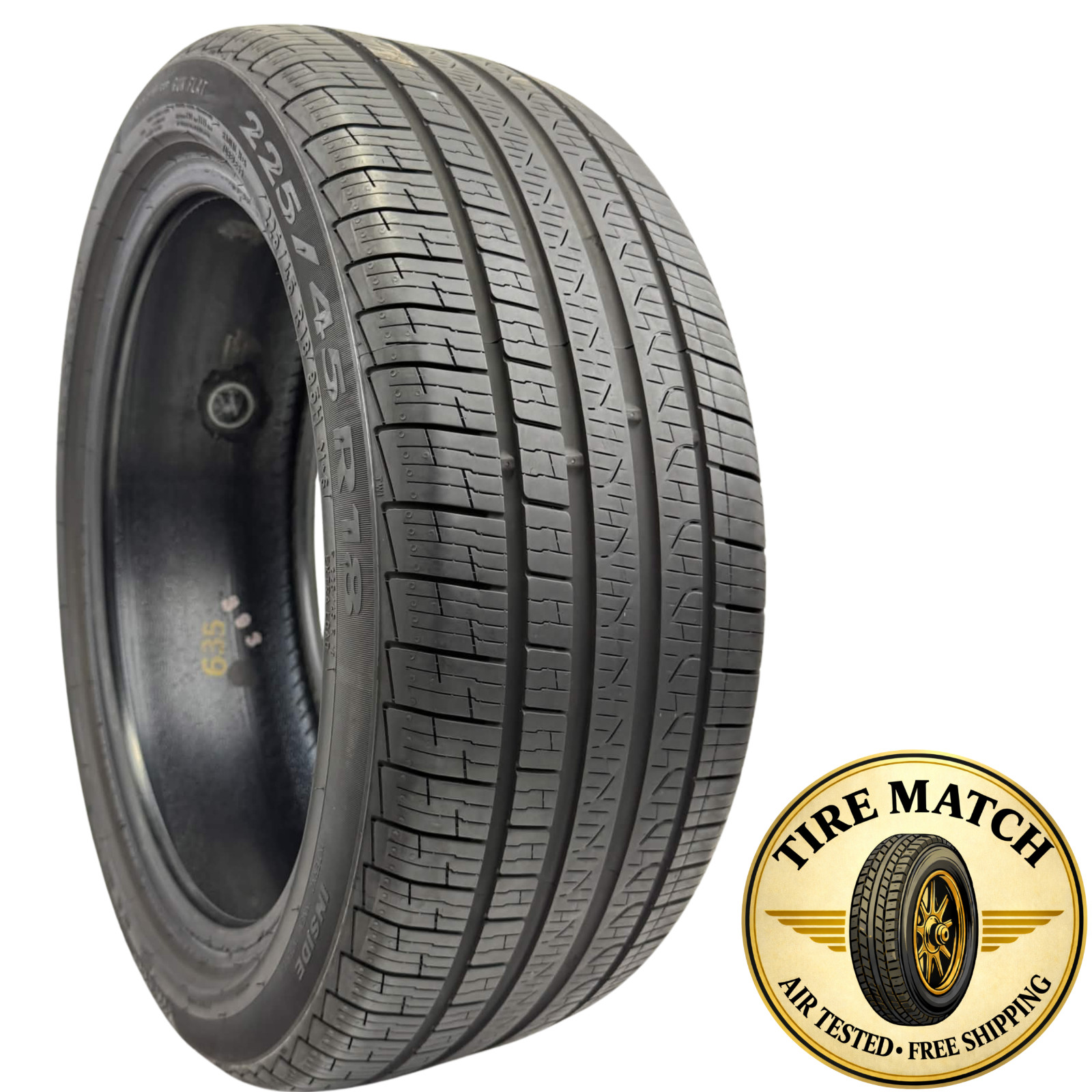 Used 225/45R18 Pirelli Cinturato P7 Run Flat 95H 6.5/32 (DOT 25)