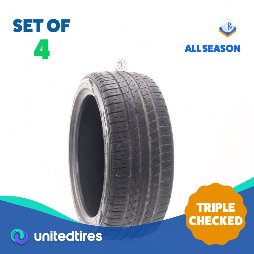 Set of (4) Used 235/40ZR18 Falken Pro G5 Sport A/S 95Y – 6.5-7/32