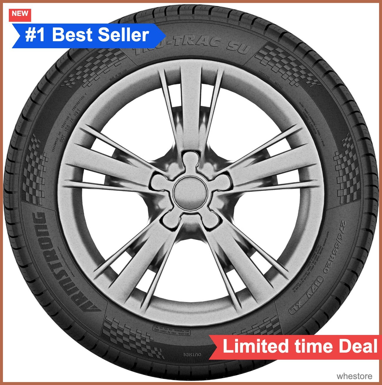 275/60R20 All Season SUV Crossover Tire 115H Load Range SL 65000 Mileage