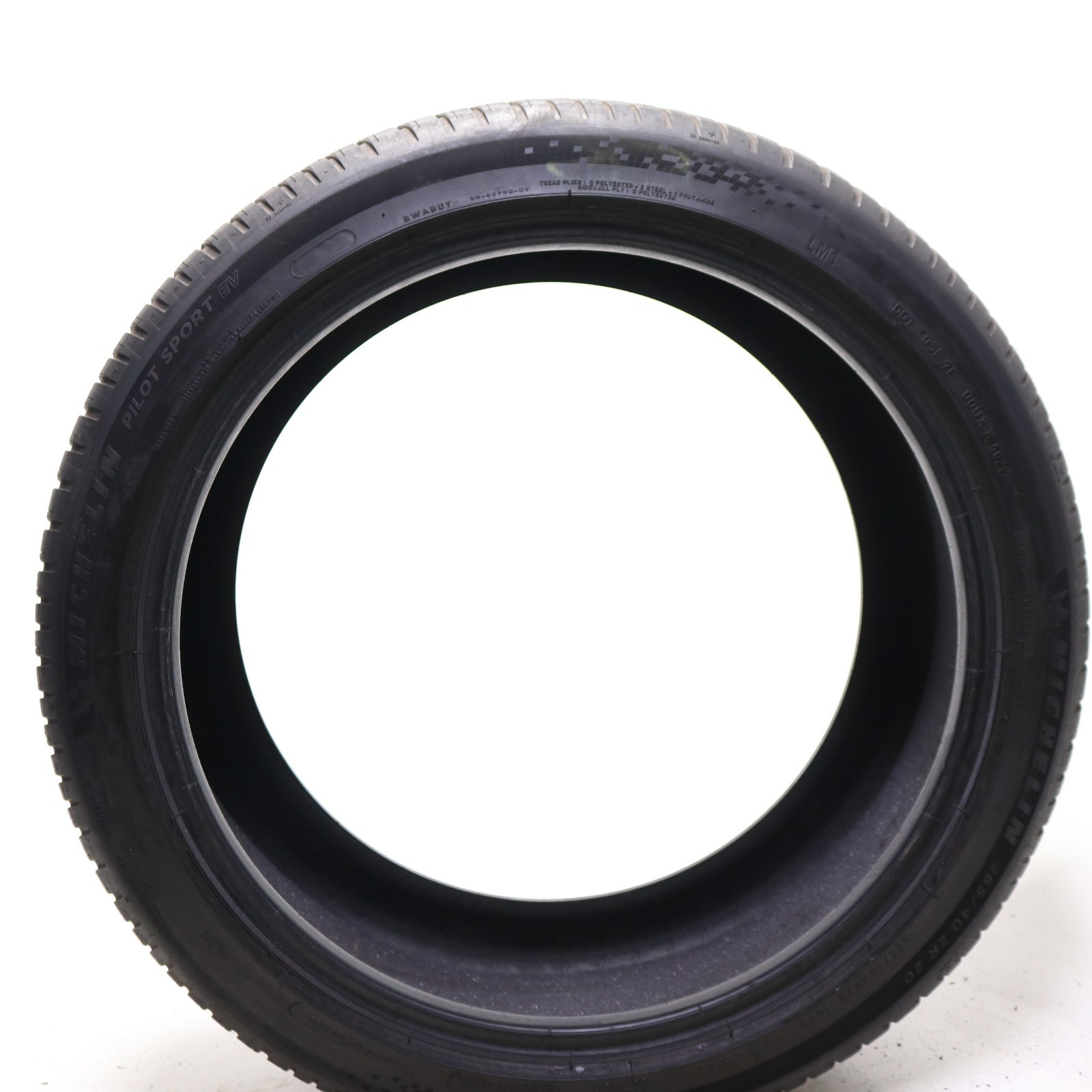 Set of 2 Used 265/40ZR20 Michelin Pilot Sport EV LM1 Acoustic – 104Y – 6.5-7/32