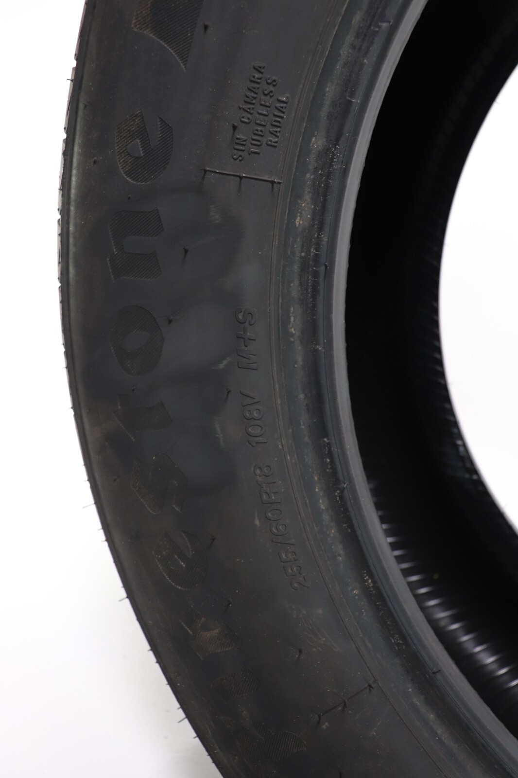 Set of 2 Used 255/60R18 Firestone Firehawk Pursuit – 108V – 9.5-10/32