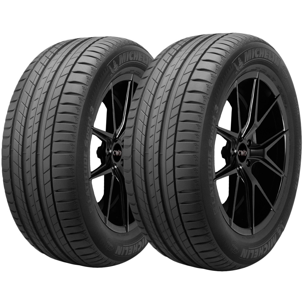 (QTY 2) 295/35R21 Michelin Latitude Sport 3 107Y XL Black Wall Tires