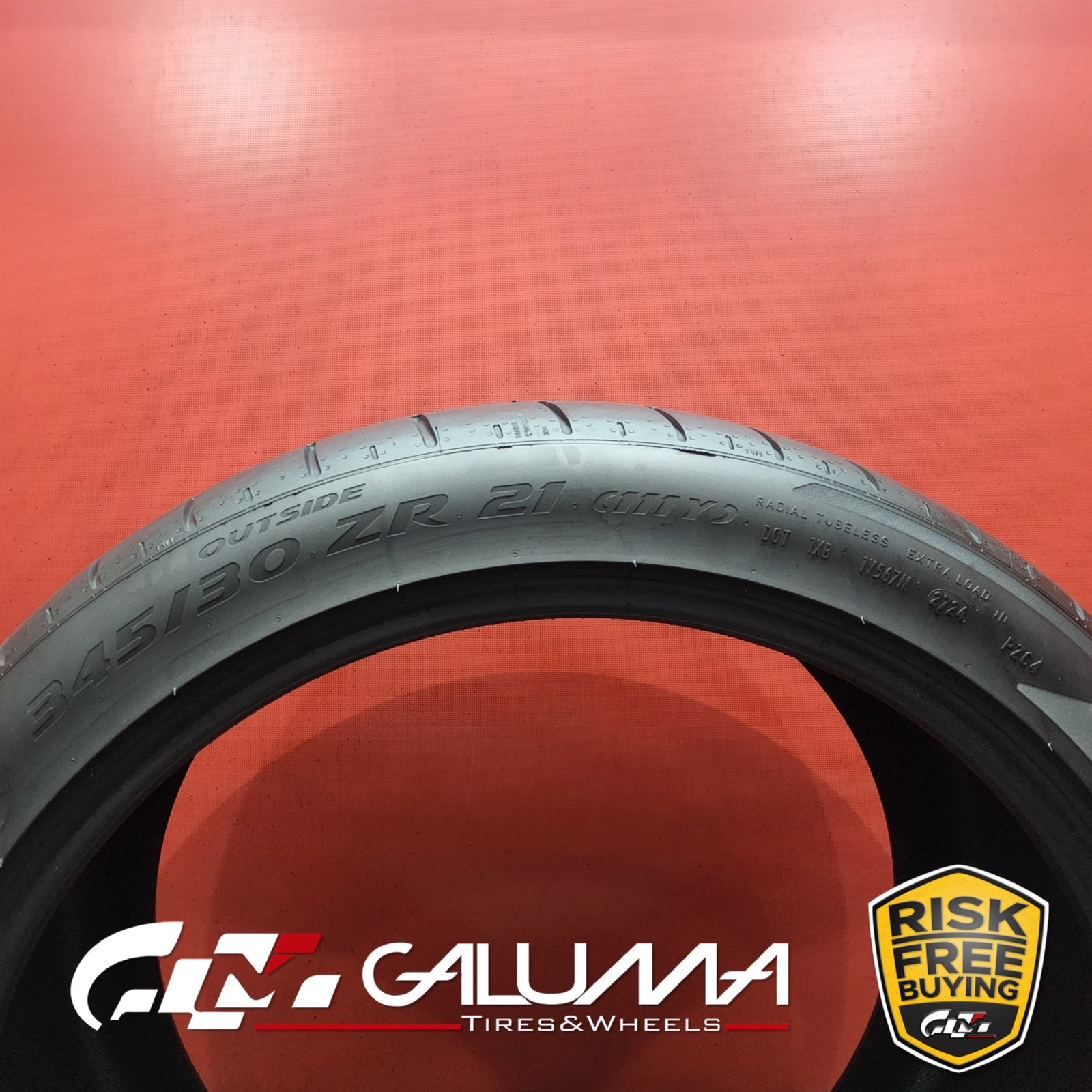 1 (One) Tire LikeNEW Pirelli P Zero CORSA PZC4 345/30ZR21 345/30/21 111Y #89205