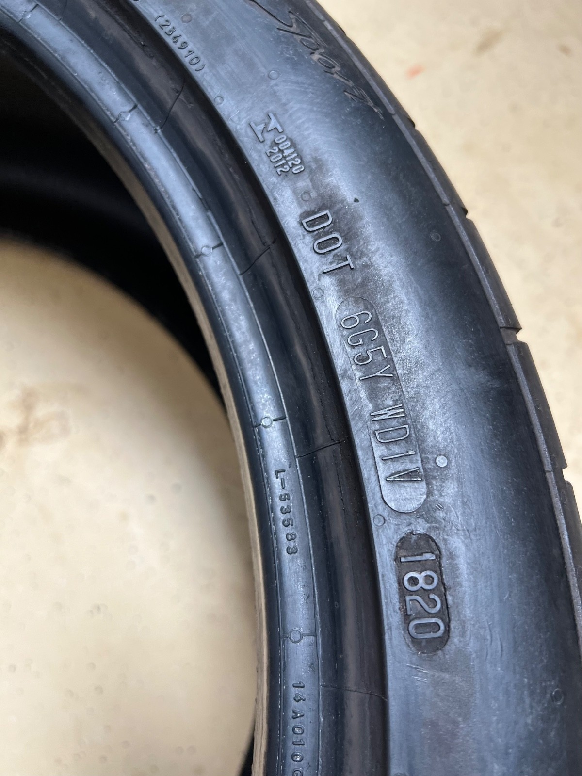 1 – NO REPAIRS 275/35ZR20 XL (102Y) Continental ExtremeContact Sport – 7130