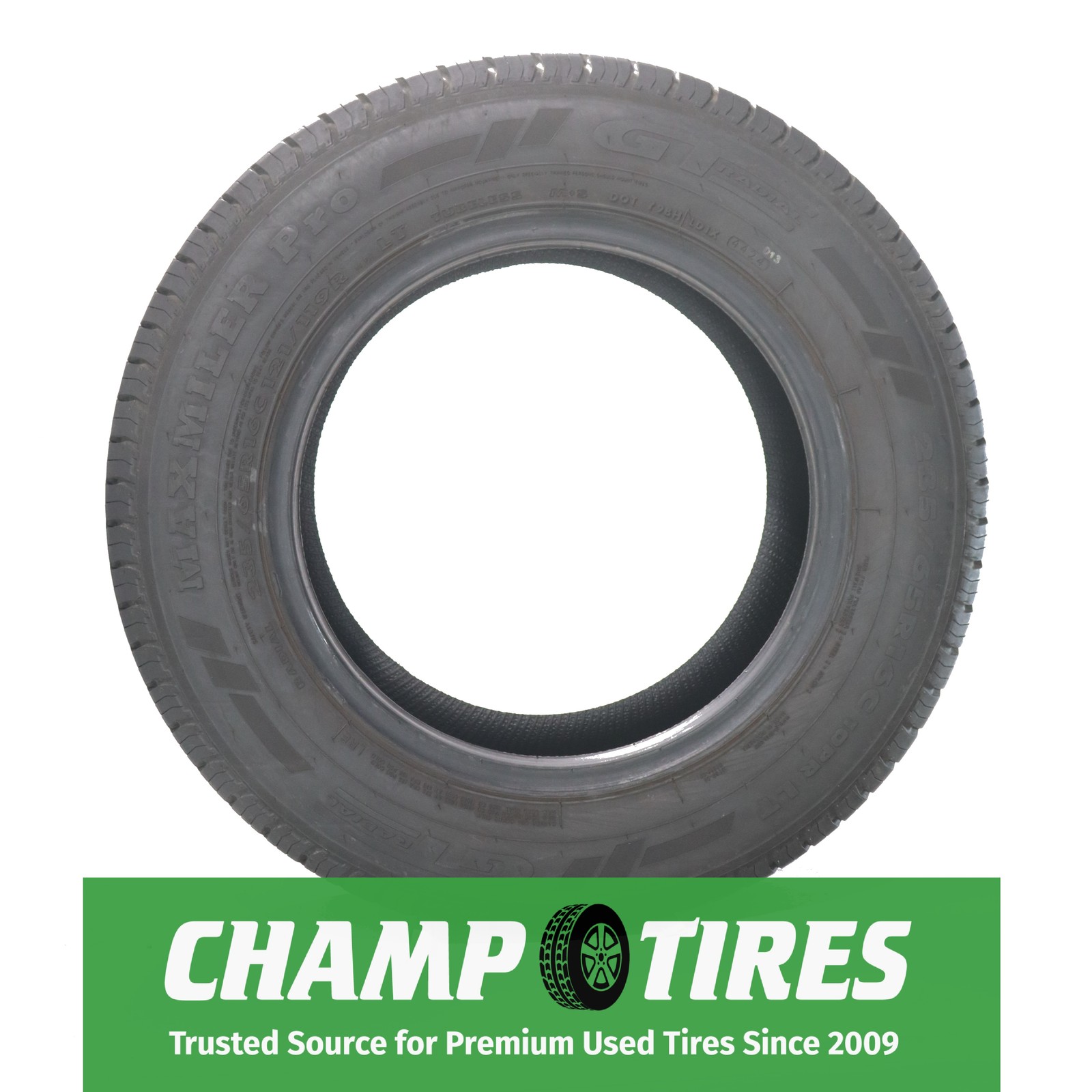 P235/65R16 GT Radial Maxmiler Pro 121 R Used 12/32nds