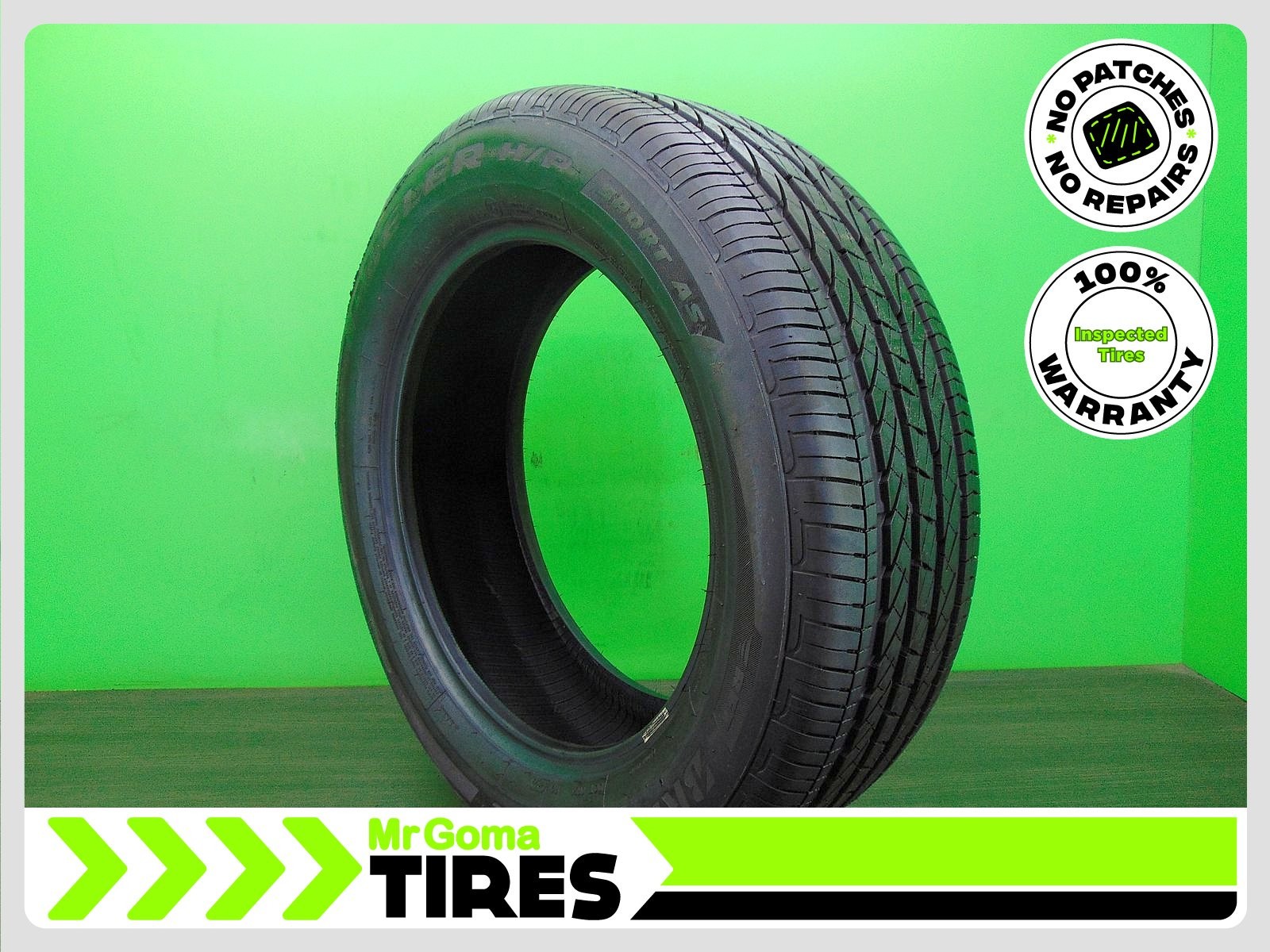 1 225/60R18 USED TIRE BRIDGESTONE DUELER H/P SPORT AS RFT XL 8.5/32 TREAD 104H