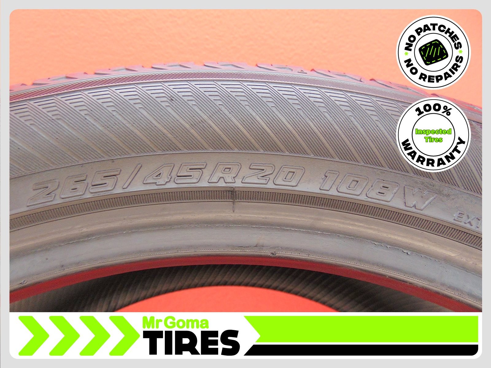 1 YOKOHAMA GEOLANDAR X-CV G057 265/45R20 USED TIRE 7.3/32 TREAD NO PATCH 2654520