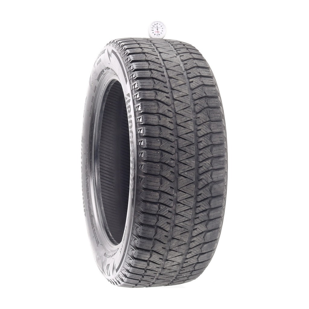 Set of (4) Used 215/55R17 Bridgestone Blizzak WS90 Studless 94H – 6.5-7/32