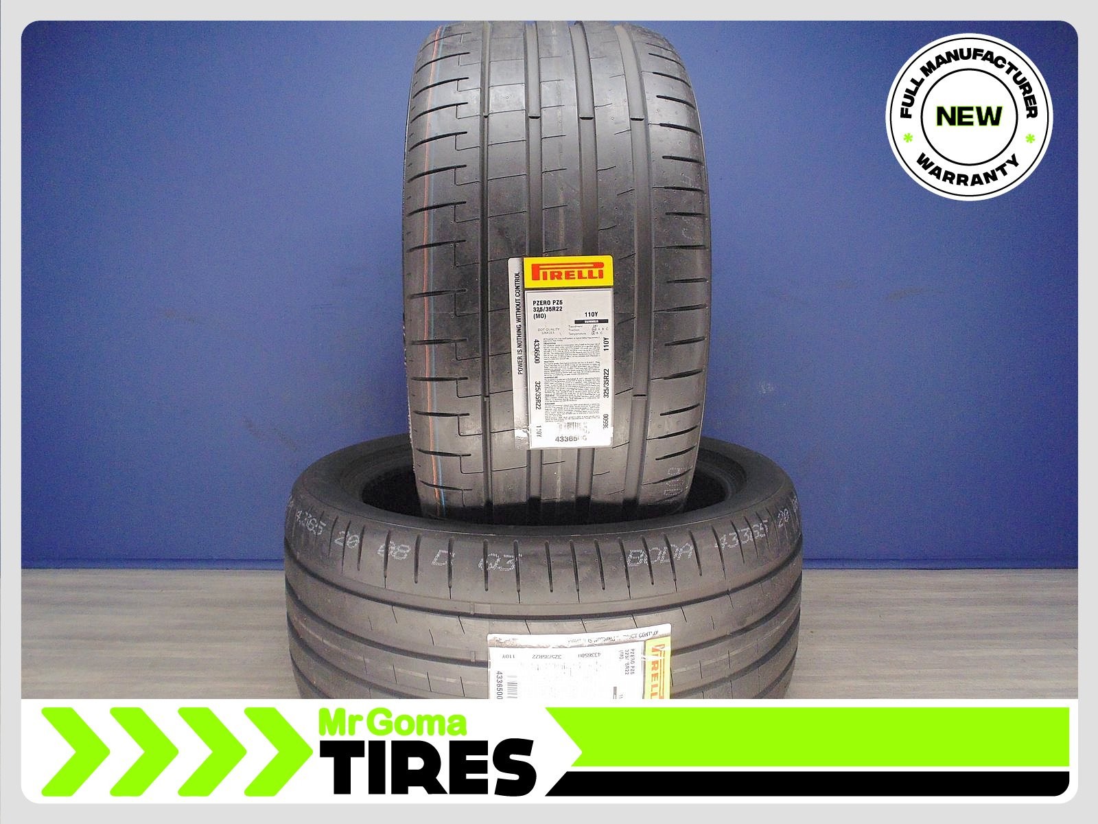 SET OF 2 BRAND NEW 325/35R22 PIRELLI P ZERO PZ5 MO TIRES PZERO MERCEDES 3253522