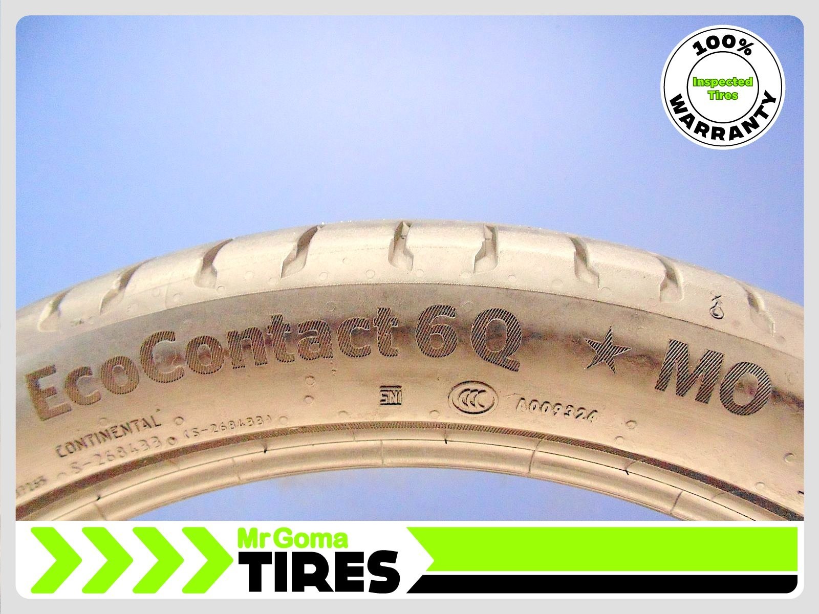 1 CONTINENTAL ECOCONTACT 6 Q MO XL 245/40R20 USED TIRE 7.3/32 TREAD 99Y 2454020