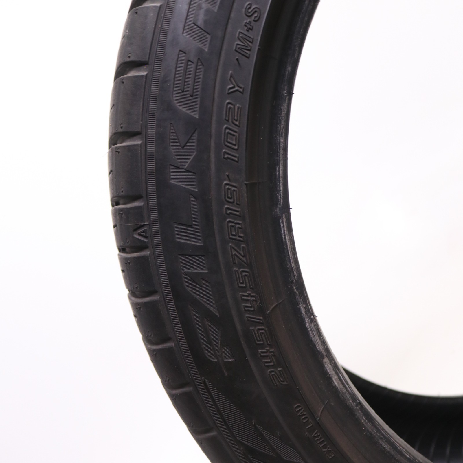 Set of 2 Used 245/45ZR19 Falken Pro G5 Sport A/S – 102Y – 8-8.5/32 No Repairs