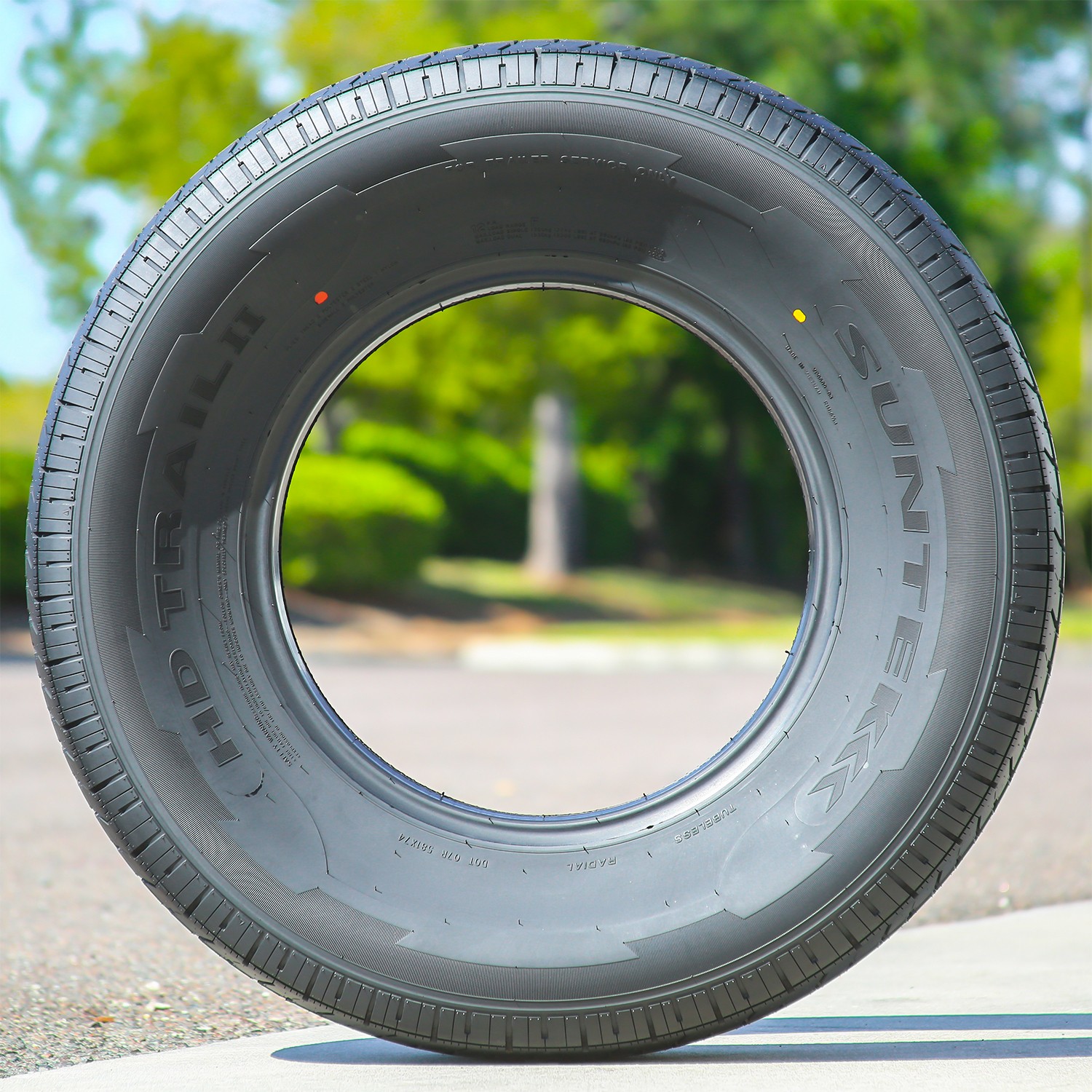 One Tire Suntek HD Trail 2 Semi Steel ST 225/75R15 Load E 10 Ply Trailer