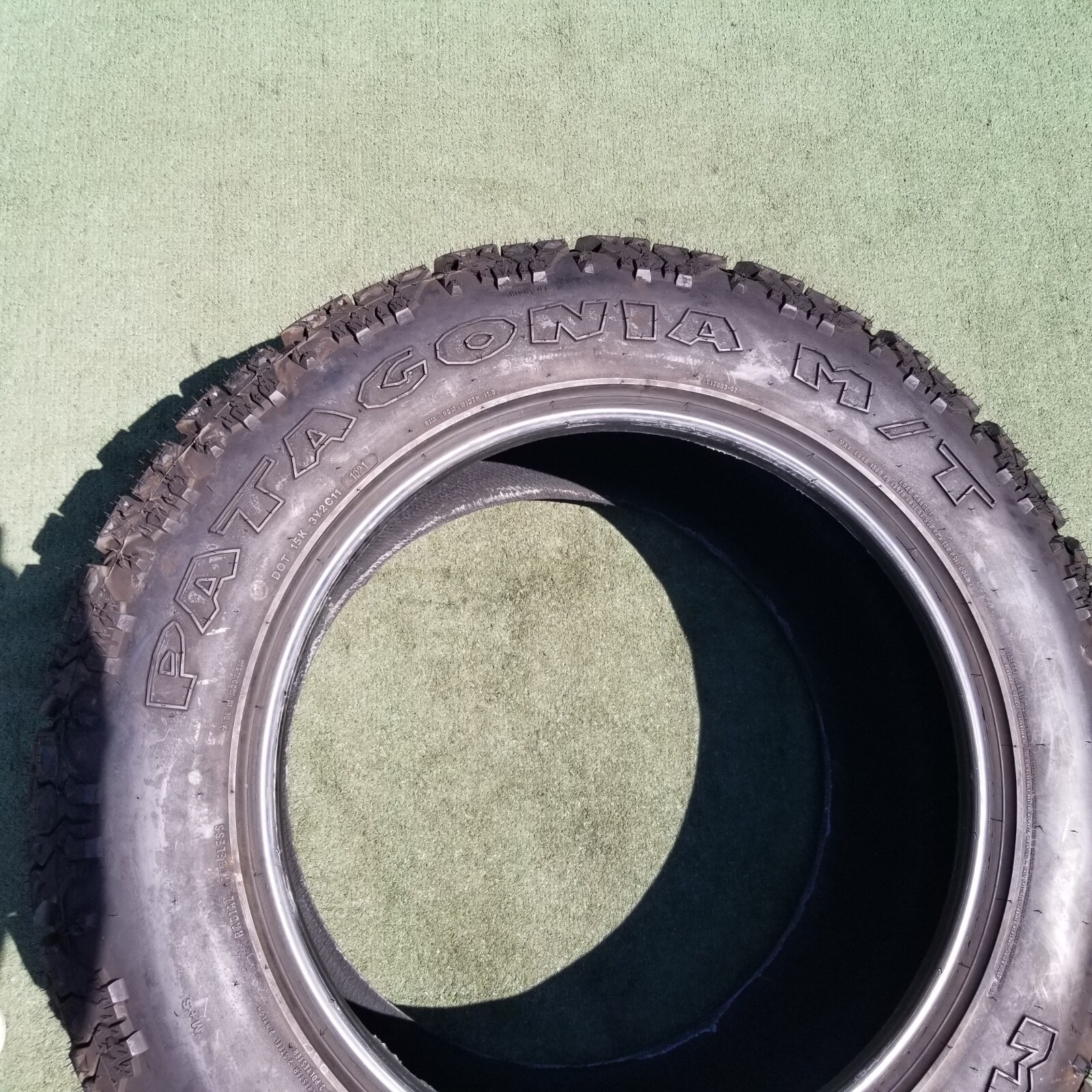 37×13.50R22 Milestar Patagonia M/T Tire 37×13.50R22LT 128Q 12PR 100% Tread 18/32