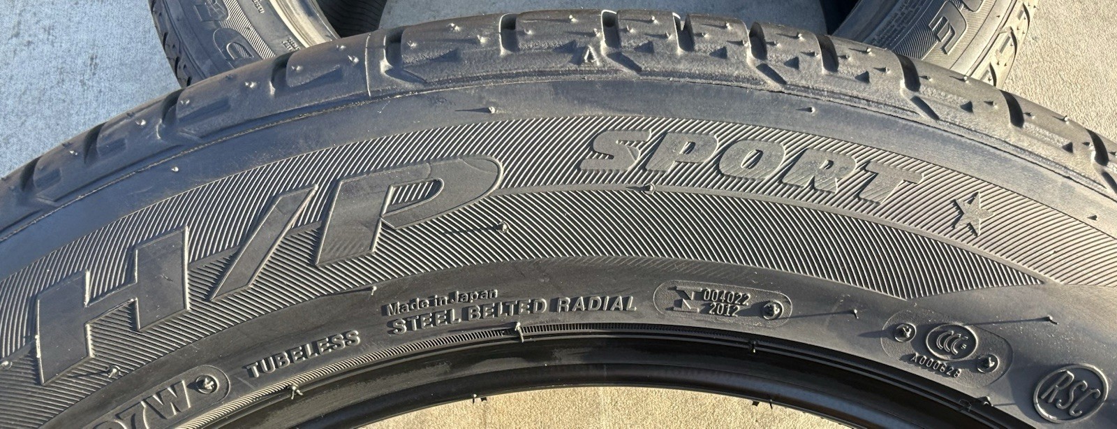 TWO BRAND NEW 255/50R19 107W Bridgestone Dueler H/P HP Sport RFT Run Flat Tires