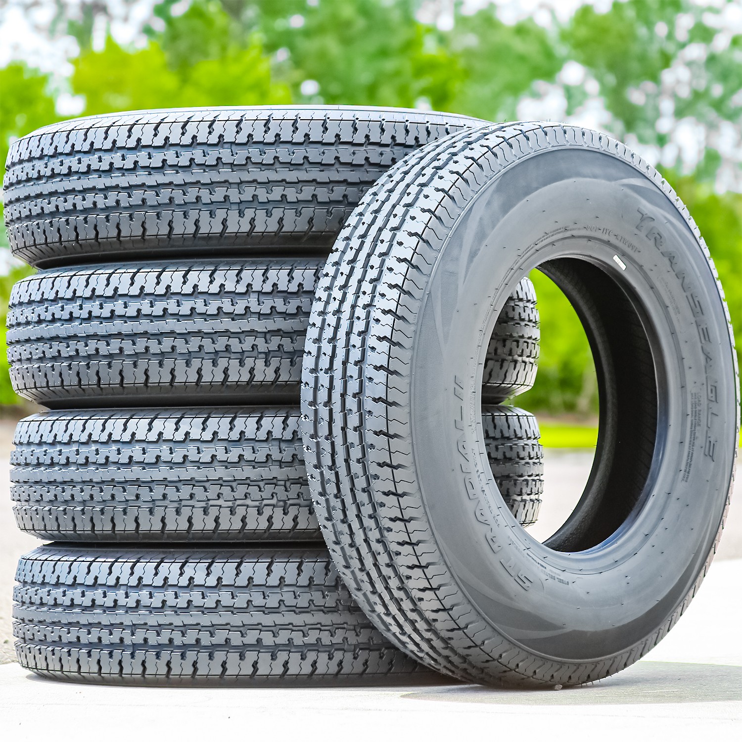 4 Tires Transeagle ST Radial II Steel Belted ST 205/75R14 Load E 10 Ply Trailer