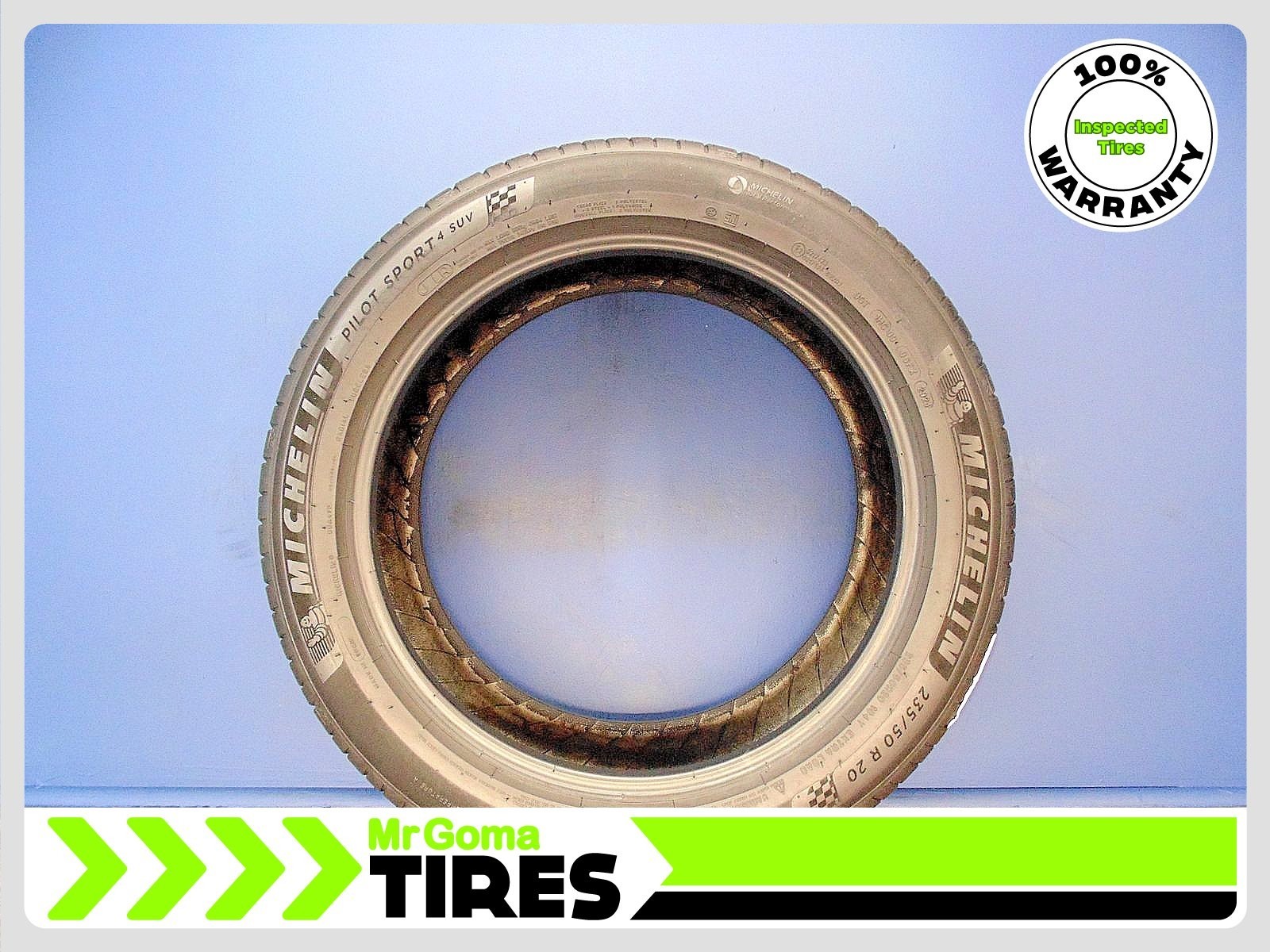 1 MICHELIN PILOT SPORT 4 SUV J LR XL 235/50R20 USED TIRE 7.3/32 TREAD LAND ROVER