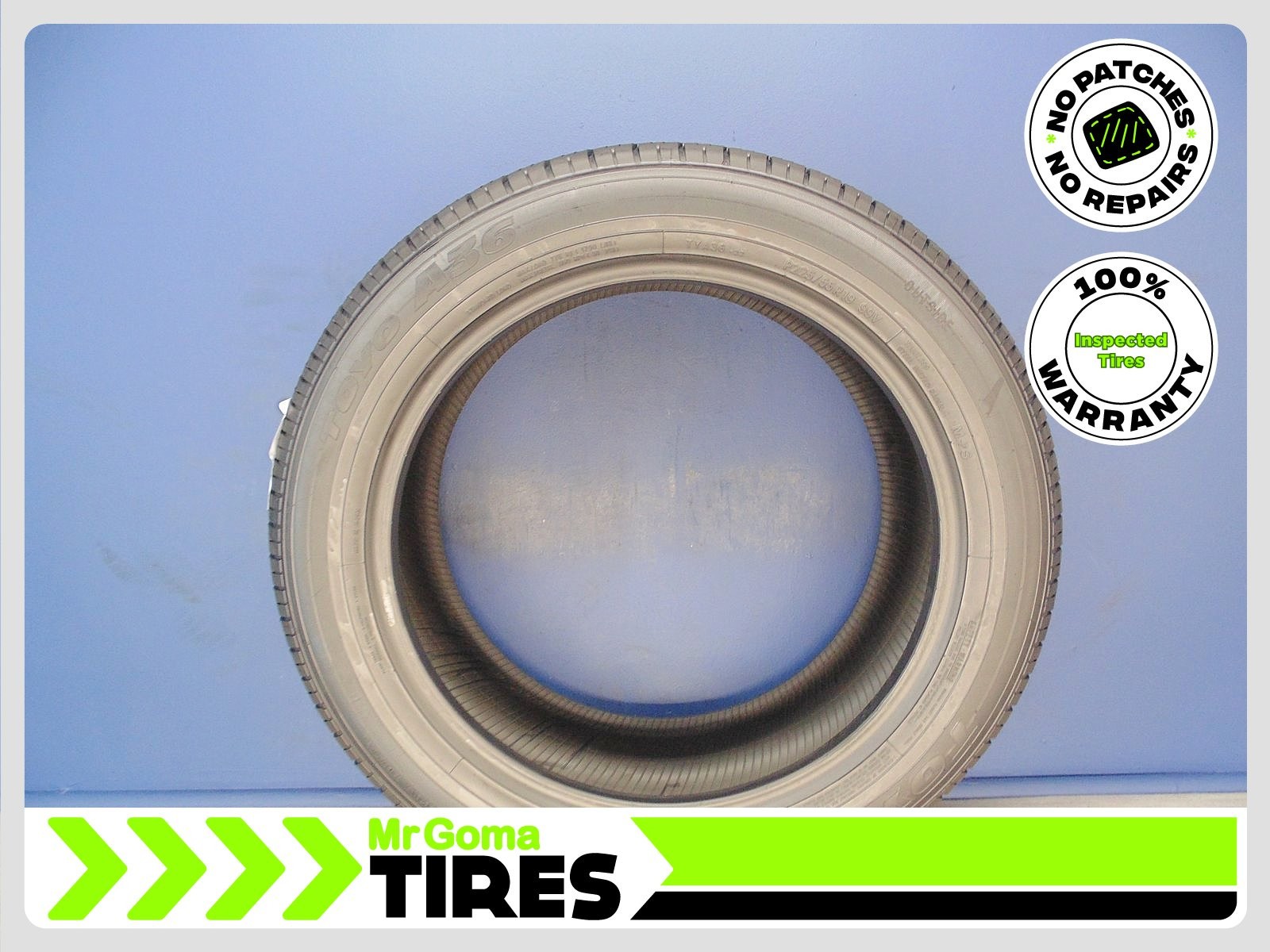 1 TOYO A36 P225/55R19 USED TIRE 9.0/32 TREAD NO PATCH 225/55/19 99V 2255519