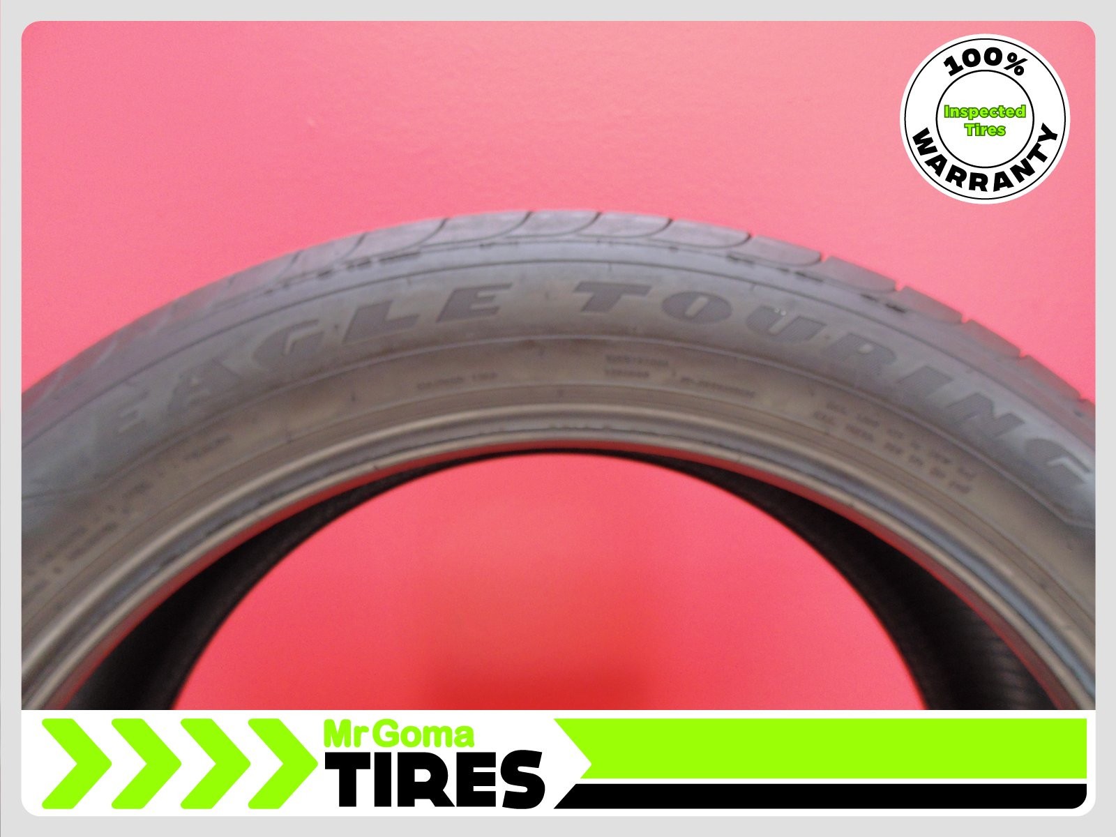 SET OF 2 GOODYEAR EAGLE TOURING 235/50R21 USED TIRES 7.6/32 TREAD 101V 2355021