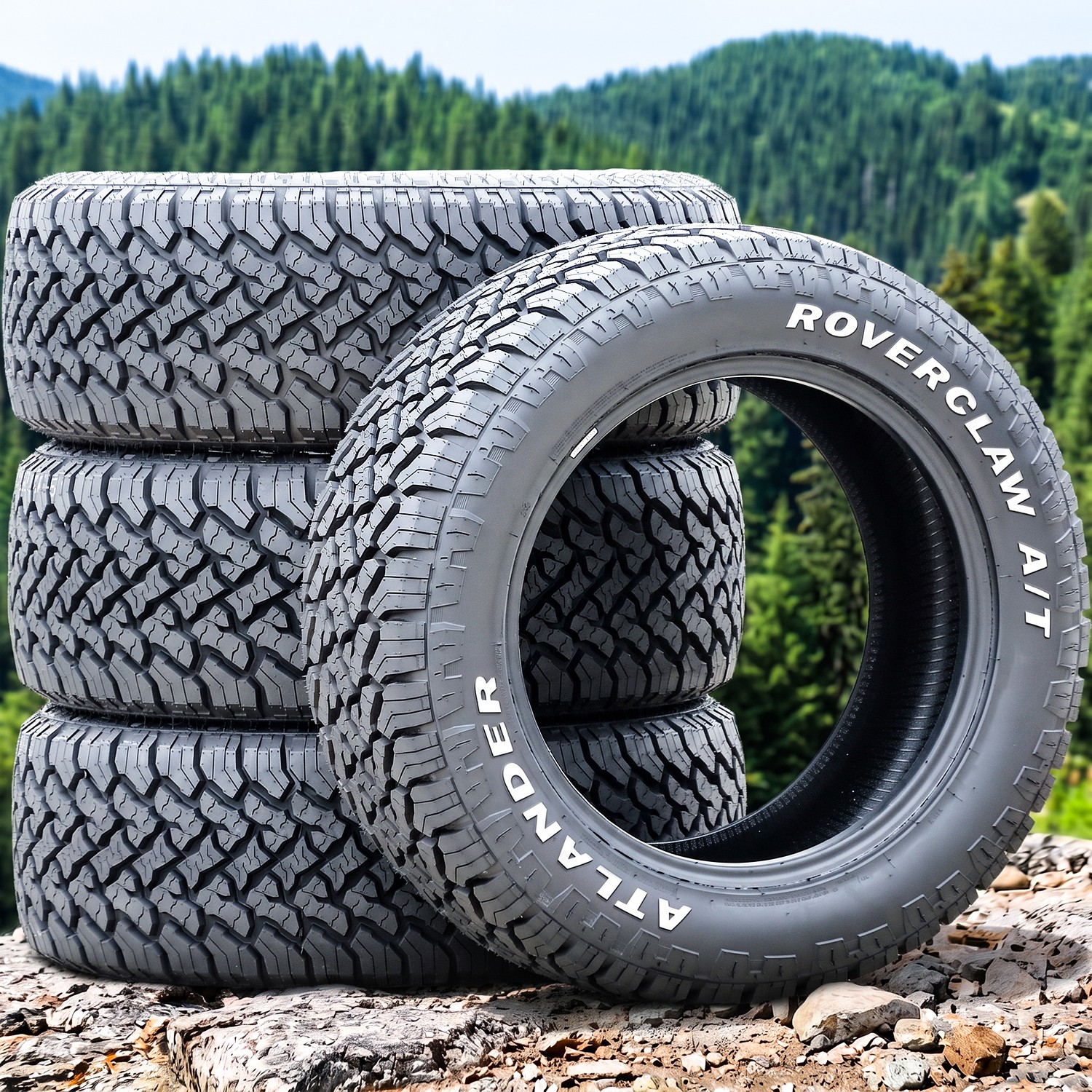 4 Atlander Roverclaw A/T 265/60R18 119/116S E 10 Ply Light Truck Tires