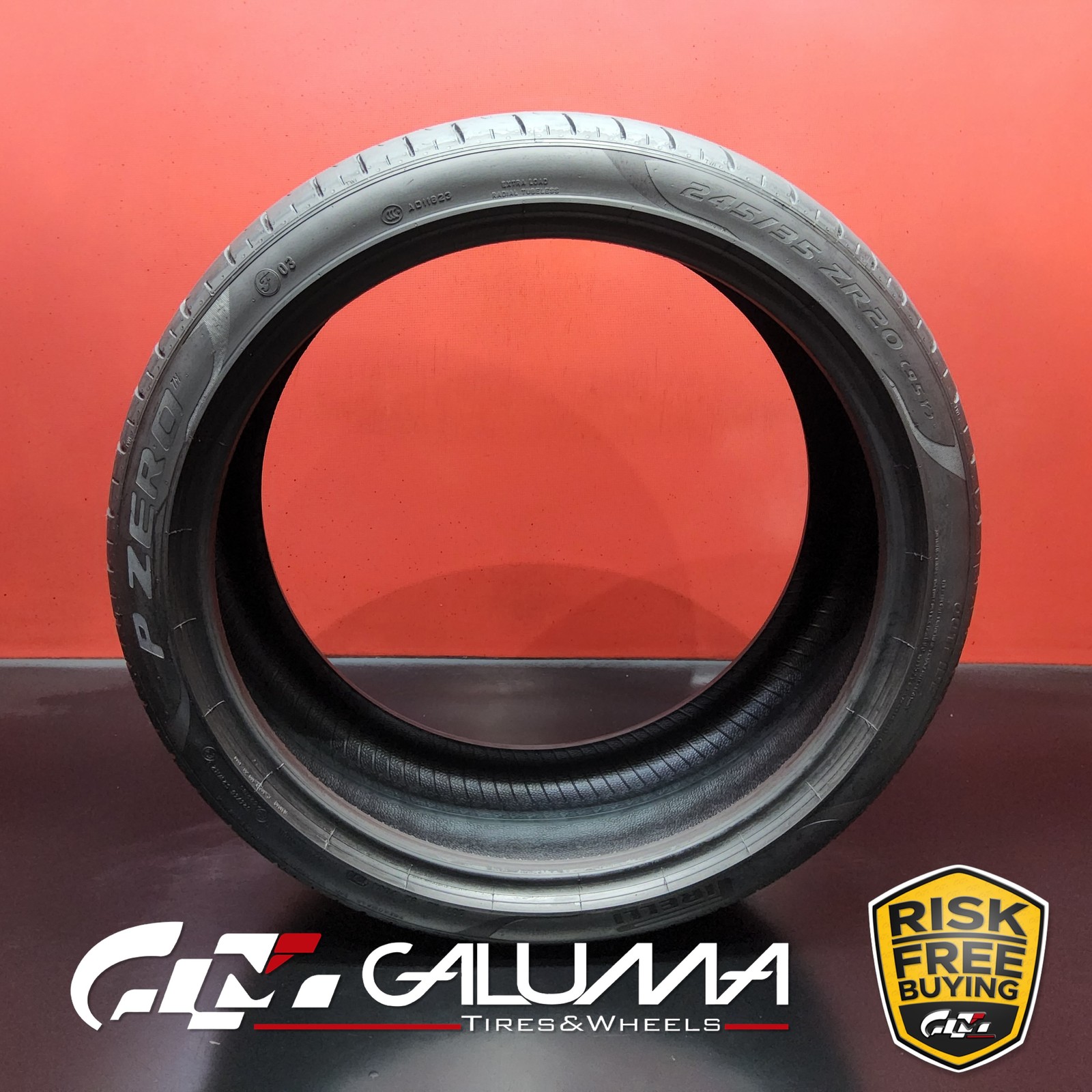 1 Tire LikeNEW Pirelli P-Zero (PZ4) 245/35ZR20 245/35/20 95Y No Repairs #96067