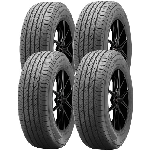 (QTY 4) 195/65R15 Falken Sincera SN250 A/S 91T SL Black Wall Tires
