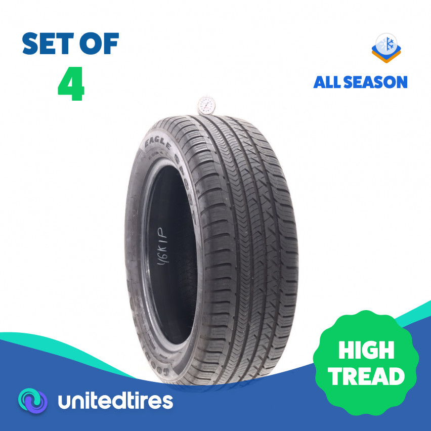 Set of (4) Used 235/55R18 Goodyear Eagle Sport AO 100H – 8-8.5/32