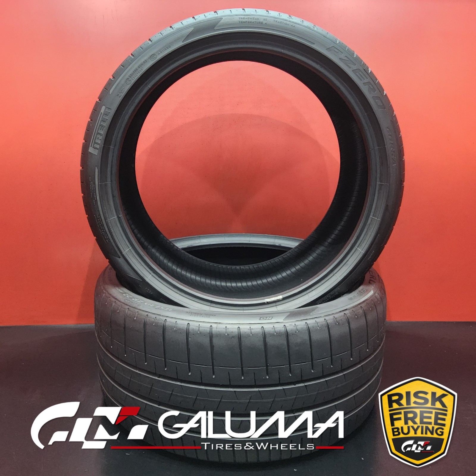 Set of 2 Tires Pirelli P Zero CORSA PZC4 315/30ZR22 315/30/22 No Repairs #89107