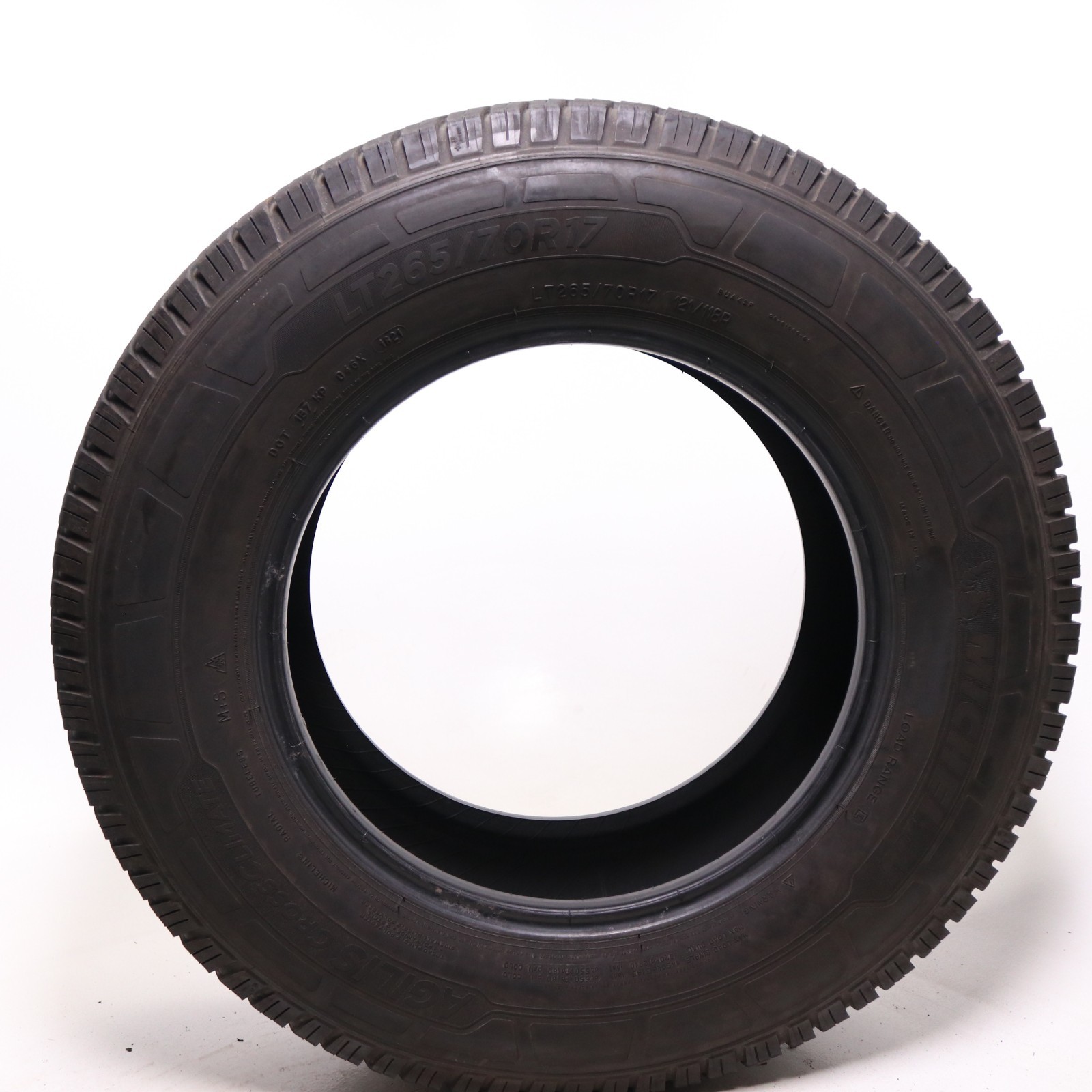 Set of 2 Used LT 265/70R17 Michelin Agilis CrossClimate – 121/118R – 10/32